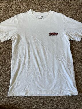 Uniqlo Marvel Avengers Logo White Men’s T-Shirt
